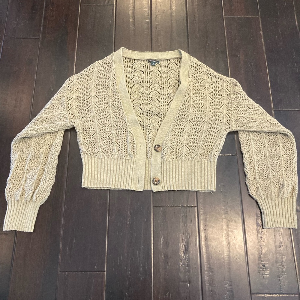 Green Wild Fable Knit Cardigan